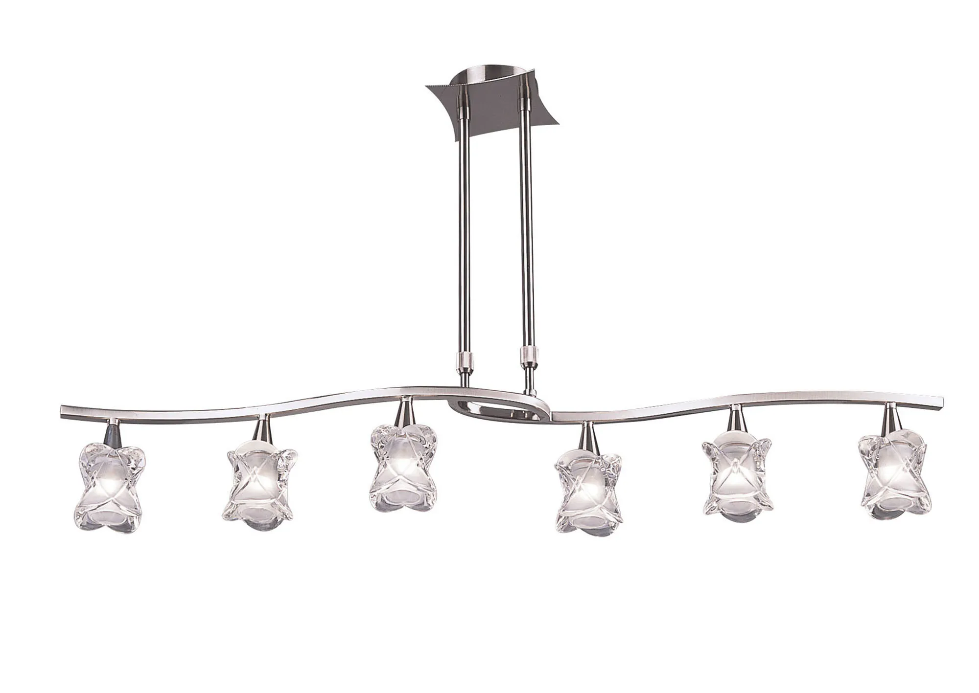 Rosa Satin Nickel Ceiling Lights Mantra Linear Fittings Rosa Satin Nickel Ceiling Lights Mantra Linear Fittings